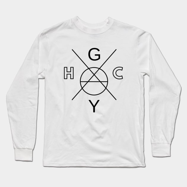 Gay Hardcore Anarchy Long Sleeve T-Shirt by LancelotRunge